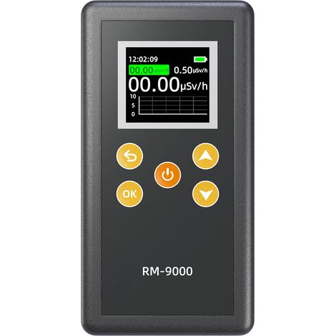 Détecteur de radiation nucléaire Compteur Geiger Moniteur Beta Gamma Rayons X Dosimètre professionnel avec alarme