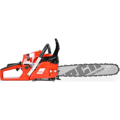 Kettensäge Motorsäge Benzin 40cm Schwertlänge 2,9PS 2,1kW Hand Ketten Sägen Säge (1/5)
