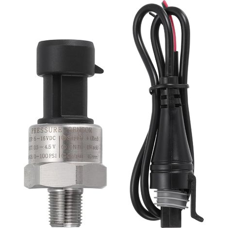 Capteur De Pression Transmetteur Avec Connecteur 1/8" NPT 100 PSI (1/5)