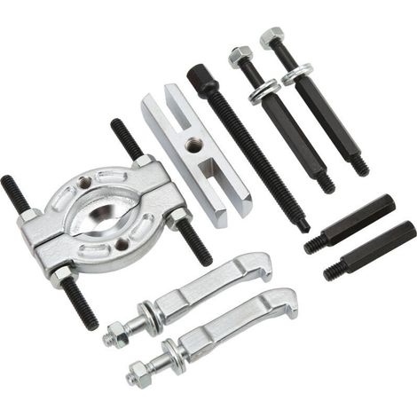 9 pièces ensemble d'extracteur de séparateur de roulement Kit d'outils de retrait de roulement Portable séparateur de roulement en métal (1/5)