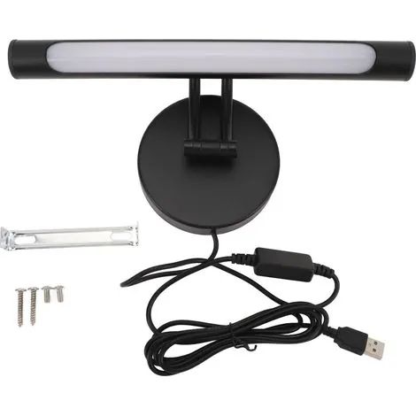 Barre lumineuse LED pour miroir de salle de bain, 3CCT, température de couleur de 3000 K à 6000 K, intensité variable en continu, orientation multi-angle, alimentation USB, 25 cm / 9,8 pouces (1/3)
