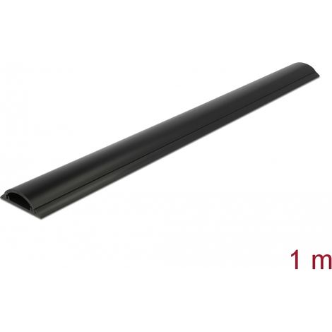 Delock Conducto de cables 50 x 12 mm - longitud 1 m negro