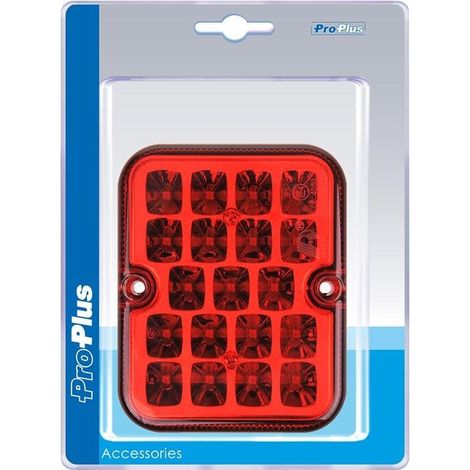 Faro posteriore fendinebbia 100x81mm 19LED in blister