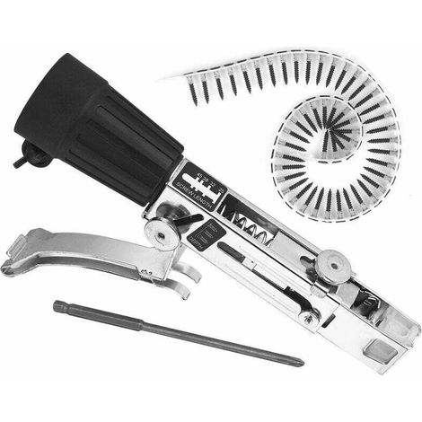 Adaptateur Pour Pistolet À Clous Automatique - 1 Pièce - Compatible Perceuse Électrique Et Pistolet À Clous - Pince Réglable 41-46 mm - Pour Vis Bois 25 mm (1/4)
