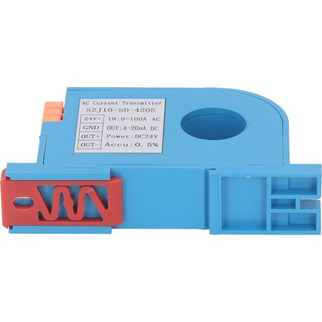 Transmetteur de courant alternatif monophasé 4-20 mA, à sortie perforée, avec interrupteur de détection pour commande PLC. (1/5)