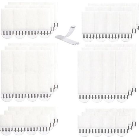Accroche Tableau - Non Marqué - 36 Paires - Résistant à l\'humidité - Facile à enlever - Sans percer (1/4)