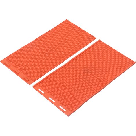 Lot de 2 moules à cire d'abeille de 5,4 mm d'épaisseur, pliables en silicone, pour l'apiculture (orange). (1/5)