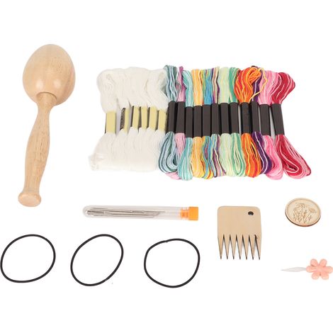 Outil à tricoter en forme d'œuf, champignon à repriser, patch pour trou de tricot, outil à tricoter, seringue de rangement, ensemble d'aiguilles (1/5)