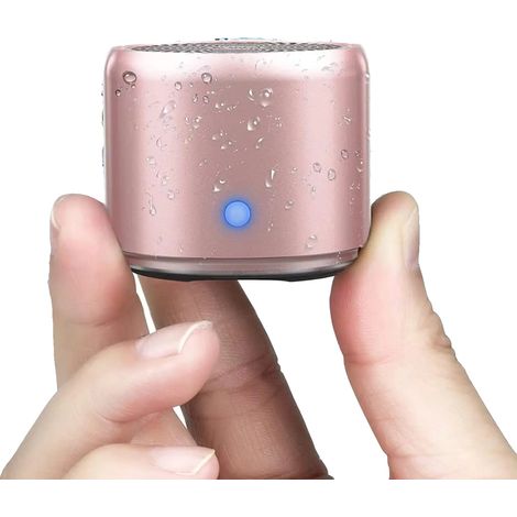 Altoparlante Bluetooth, design in metallo, funzione impermeabile, A106Pro Oro Rosa, Altoparlante (1/2)