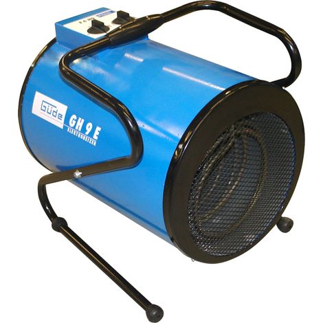 Güde Riscaldatore elettrico GH 9 E (9 kW, 2 livelli di calore 4,5/9 kW, funzione ventilatore, potenza soffiante 742 m³/h, angolo di inclinazione e spegnimento, protezione da surriscaldamento, (1/4)