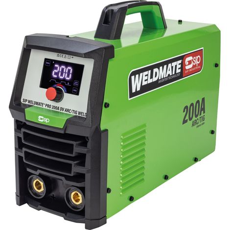 SIP WELDMATE PRO 200A DV ARC/TIG Inverter Welder - L41 x W17 x H31 cm