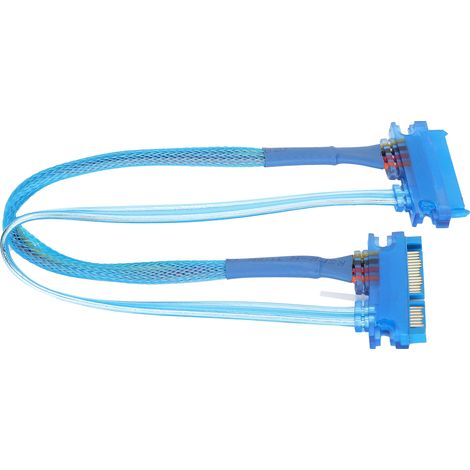 Câble d'extension SATA 22 broches mâle/femelle pour SSD et disque dur externe - 30 cm (1/5)