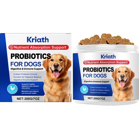 Granulés probiotiques mous spécialement conçus pour les chiens, protégeant la santé intestinale, équilibrant la digestion et convenant aux animaux de compagnie de tous âges – 200 g (1/5)
