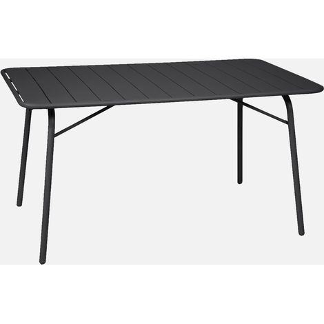 Mesa de jardín plegable de metal, 140cm (1/5)