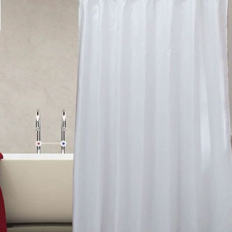 Peva Shower Curtain, 180X 180 cm, White (1/5)