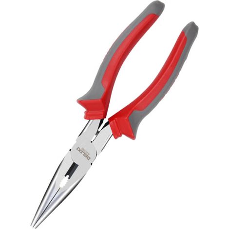 DELIXI 6" (160mm) Präzisions-Spitzzange – Multifunktions-Elektrikerzange mit Seitenschneider & Drahtabisolierer Hochleistungs-Kohlenstoffstahl Ergonomische Griffe Ideal für Elektroinstallationen (1/5)