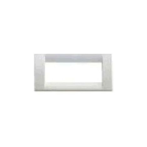 Vimar placca 5 moduli in tecnopolimero bianco brillante serie idea 16745.01 (1/2)