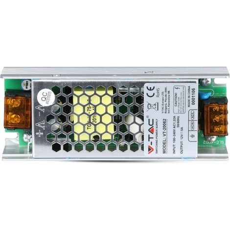 Alimentatore LED Slim Power Supply - 60W 12V 5A Metal