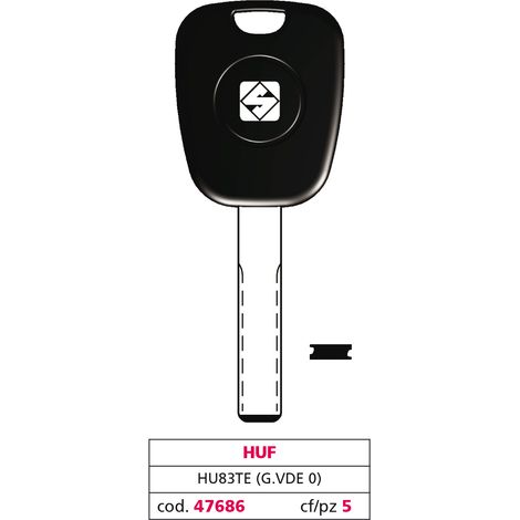 Silca CHIAVE PER AUTO HU83TE (G. VDE 0) HUF 5.00 pz