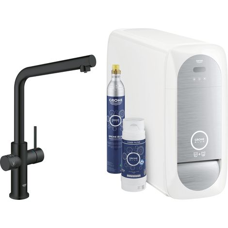 Starterkit GROHE Blue Home 314541 Bluetooth/WIFI L-Auslauf velvet black (1/5)
