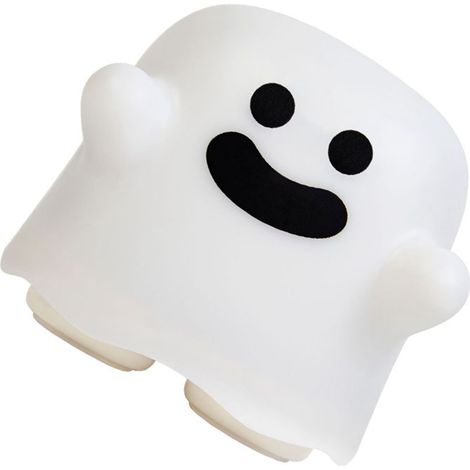 Lumière fantôme mignonne avec gradation sans palier, rechargeable USB, lampe de chevet mini pour enfants, décoration de table pour chambre, dortoir et sourire. (1/5)