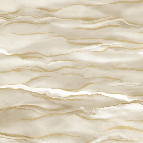Carta da parati di lusso Profhome SA524042-DI Carta da parati TNT goffrata a caldo goffrata con pattern astratto ed accenti metallici crema oro bianco-perla grigio-giallastro 5,33 m2