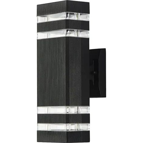 Applique da esterno impermeabile, ideale per illuminazione di interni ed esterni, con grado di protezione IP65, perfetta per cortile, giardino, veranda o corridoio. Lampadina da 10W con attacco E27. (1/5)