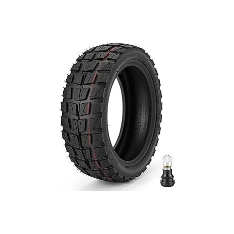Pneu Roues Tubeless Avant Et Arrière avec Valve, 10x2.75-6.5 Tubeless Offroad pour Trotinette Électrique, Tout Terrain, 10 Pouces Pneu Sans Chambre a Air, Anti-Usure (1/5)