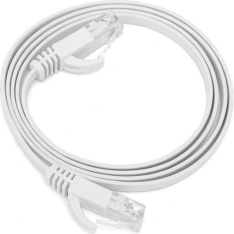 Ethernet-Kabel CAT6 Gigabit 8-adrig, verdrilltes Paar, Netzwerk-Jumperkabel, Flachdraht aus Kupfer, 0,5 Meter