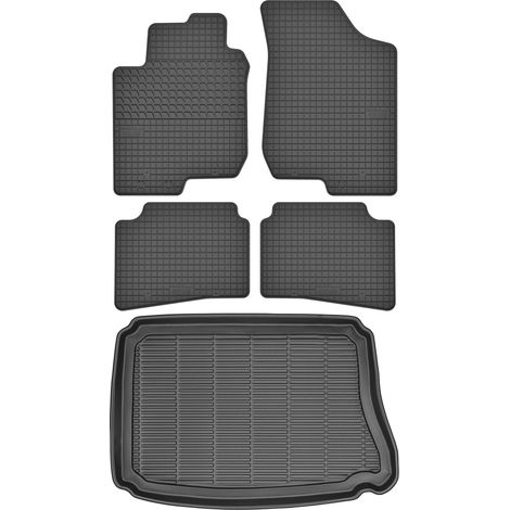 Alfombrillas maletero MAX-MAT 910705 + MOTOHOBBY 171005 - Hyundai i30 I Hatchback de 2007-2012, zona de pies delantera AV - Instaladas (1/5)