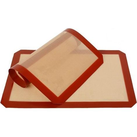 Marchelec 2 Pack Tapis de cuissine en Silicone Rouge (1/4)