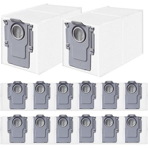 14 Stück Staubbeutel für Roborock Q Revo/Saros 10/10R/S8 MaxV/QV 35A/Qrevo S5V/QV35S/Z70/Qrevo/S/Qrevo Pro/Plus/MaxV/Master/Curv/Edge/S5X/Qrevo Edge S5A/Qrevo Slim Roboter Staubsauger Zubehör Teile (1/5)