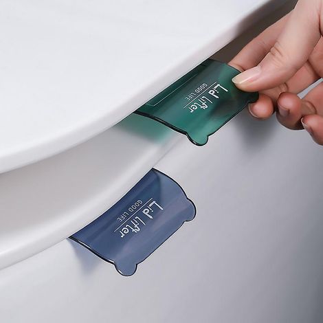 2 Piece Simple Toilet Lifter 2 Colors, Silicone Lid Lifter, No Dirty Hands To Uncover The Toilet Lid, Household Toilet Seat Lifter