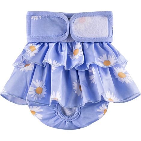 Couche Pour Chienne - Lavable Réutilisable - Absorbante Anti-Fuites - Pour Chaleur Physiologique ou Incontinence - Tailles XS à XL (1/5)