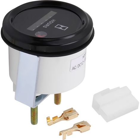 Compteur horaire quartz 12-36V CA/CC Précision ±0,01 Synchronisation industrielle Résistant aux chocs et à l'humidité (1/5)