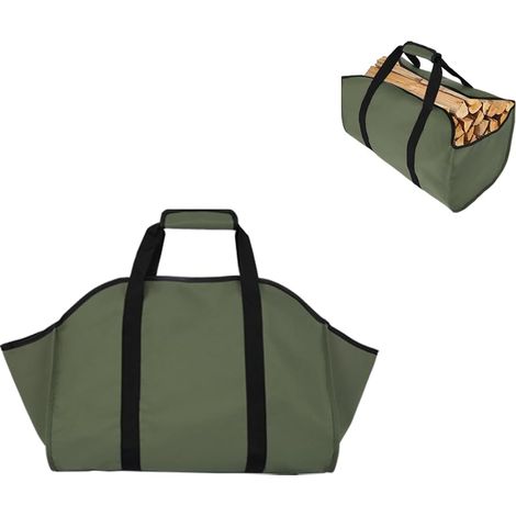 Sac de transport pour bois de chauffage d'extérieur - convient au bois de chauffage et au camping. (1/5)