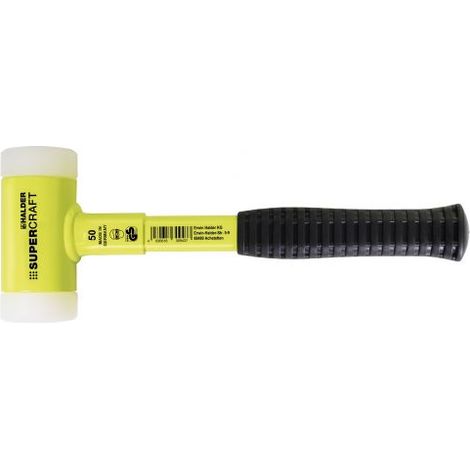 HALDER 3377.150 MAZA ANTI REBOTE METÁLICO AMARILLO SUPERCRAFT Ø 50 MM