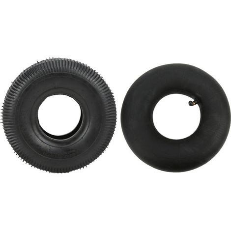 Neumático con cámara de aire de goma gruesa 4.10-3.50-4, neumático de repuesto para exteriores 4.10/3.50-4 -Crezuo