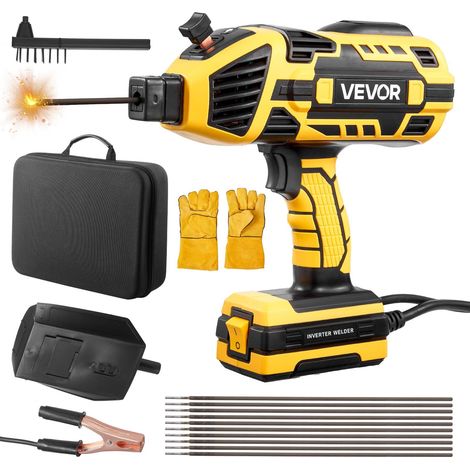 VEVOR Saldatrice ad Arco Portatile da 20 a 120 A con Regolazione della Corrente a 5 Livelli Inverter IGBT, Saldatrice a Elettrodo con Funzione di Avvio a Caldo, per Barre Saldatura da 1,6 mm a 3,2 mm (1/5)