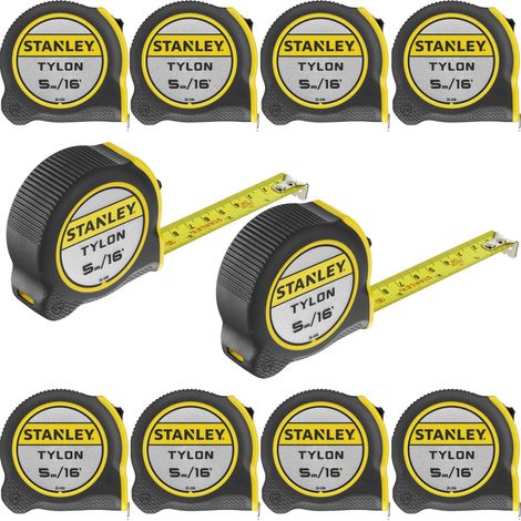 Stanley 0-30-696 5M Tape Measure 5 Meter 16ft Tylon 10 Pack 1-30-696 STA130696 (1/5)