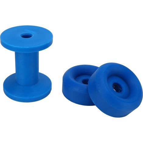 3 rouleaux d'arrêt d'étrave PVC bleu pour remorque, rouleaux de quille résistants à l'usure et imperméables pour bateau (1/5)