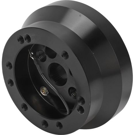 Moyeu adaptateur court en aluminium 5 6 trous pour volant JEEP Wrangler 1976-1995, noir (1/5)