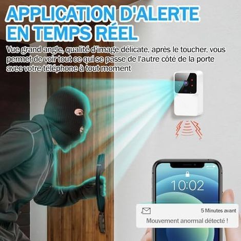 Wireless Doorbell Outdoor Waterproof, 1080P  night vision, waterproof, wireless videophone, two-way audio (1/4)