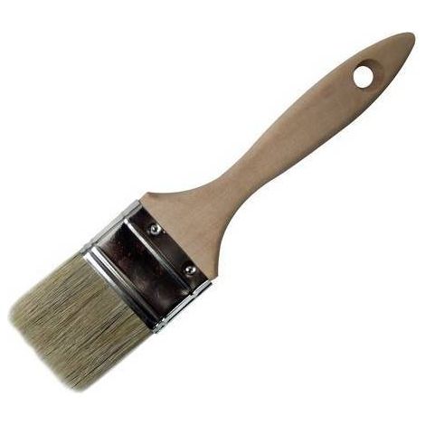 PENNELLO PIATTO 40MM USI GENERICI MANICO LEGNO
