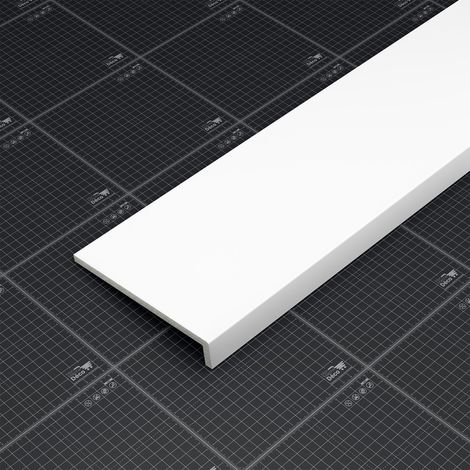 Appui de fenêtre PVC l. 20 cm x ép. 9 mm - Blanc - 160 cm