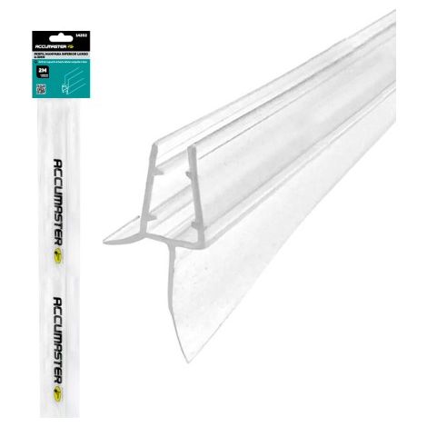 Profilé de cloison basse long transparent 6-8 mm x 2 m, paquet de 10 unités. (1/2)