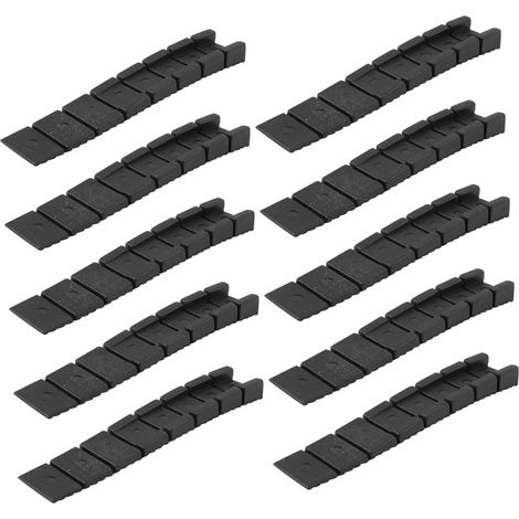 Cales de nivellement pour meubles et bricolage, lot de 20, noires (1/5)