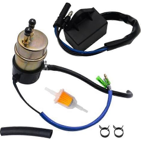 Pompe à carburant électrique 49040-1055, relais de coupure de pompe à carburant 27034-1053 pour Kawasaki Mule 2510 3010 3000 3020 2500 2520 1000 (1/5)
