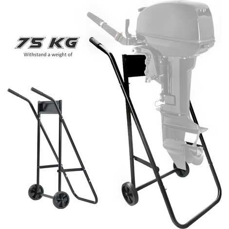 Chariot pliable pour moteur hors-bord en acier, support marin portable pour hélice et bateau (1/5)