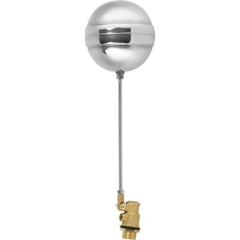 Capteur d'eau à flotteur en acier inoxydable DN15 G1/2, filetage mâle laiton. (1/5)